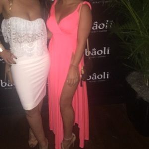 pink boutique maxi dresses